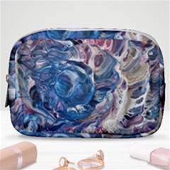 Abstract Ammonite Make Up Pouch (small) by kaleidomarblingart