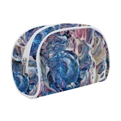 Abstract Ammonite Make Up Case (small) by kaleidomarblingart