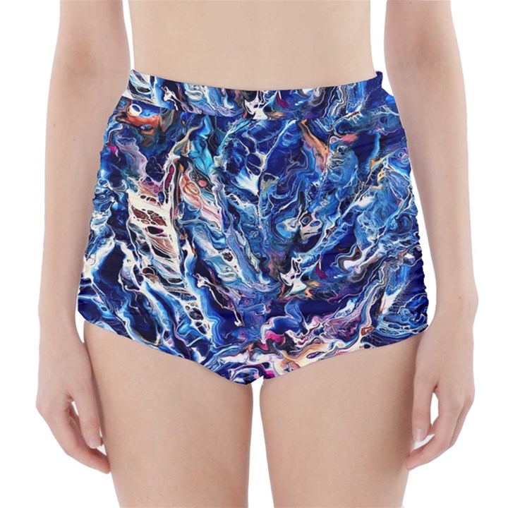 Cobalt delta High-Waisted Bikini Bottoms