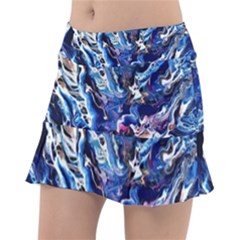 Cobalt Delta Classic Tennis Skirt by kaleidomarblingart