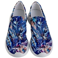 Cobalt Delta Women s Lightweight Slip Ons by kaleidomarblingart