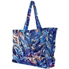 Cobalt Delta Simple Shoulder Bag by kaleidomarblingart