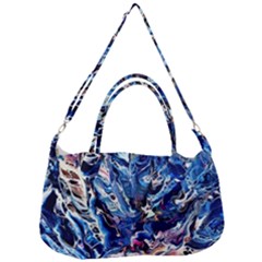 Cobalt Delta Removal Strap Handbag by kaleidomarblingart