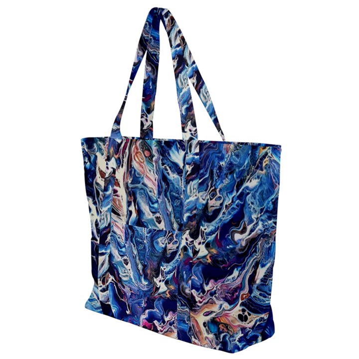 Cobalt delta Zip Up Canvas Bag