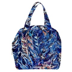 Cobalt Delta Boxy Hand Bag by kaleidomarblingart