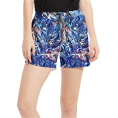 Cobalt Delta Women s Runner Shorts by kaleidomarblingart