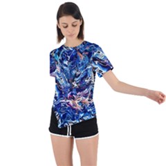 Cobalt Delta Asymmetrical Short Sleeve Sports Tee