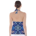 Cobalt arabesque Babydoll Tankini Top View2