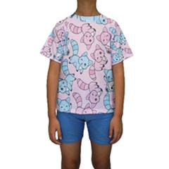 Children Pattern Design Kids  Short Sleeve Swimwear