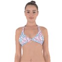 Children Pattern Design Halter Neck Bikini Top View1