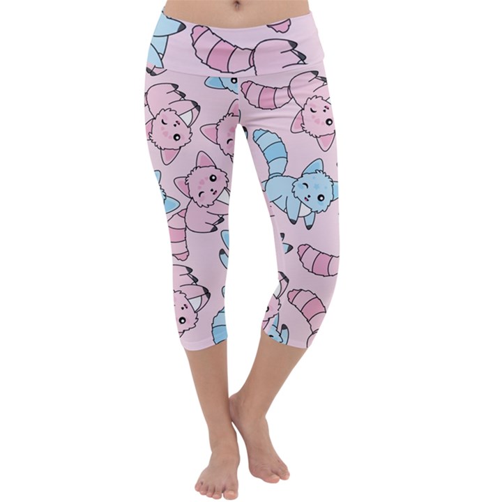 Children Pattern Design Capri Yoga Leggings