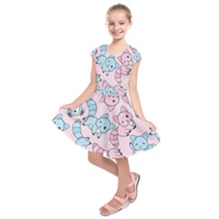 Children Pattern Design Kids  Short Sleeve Dress