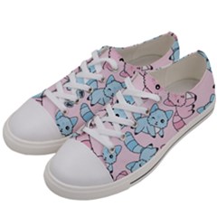 Children Pattern Design Men s Low Top Canvas Sneakers