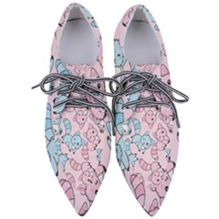 Children Pattern Design Pointed Oxford Shoes