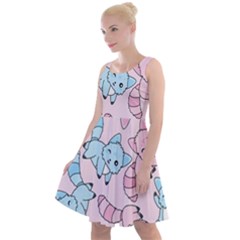 Children Pattern Design Knee Length Skater Dress