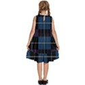 Blue black modern plaids Kids  Frill Swing Dress View4