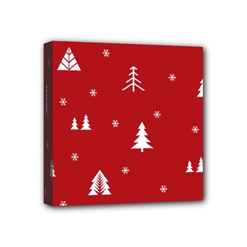 Abstract-cute-christmas Seamless Mini Canvas 4  X 4  (stretched) by nateshop