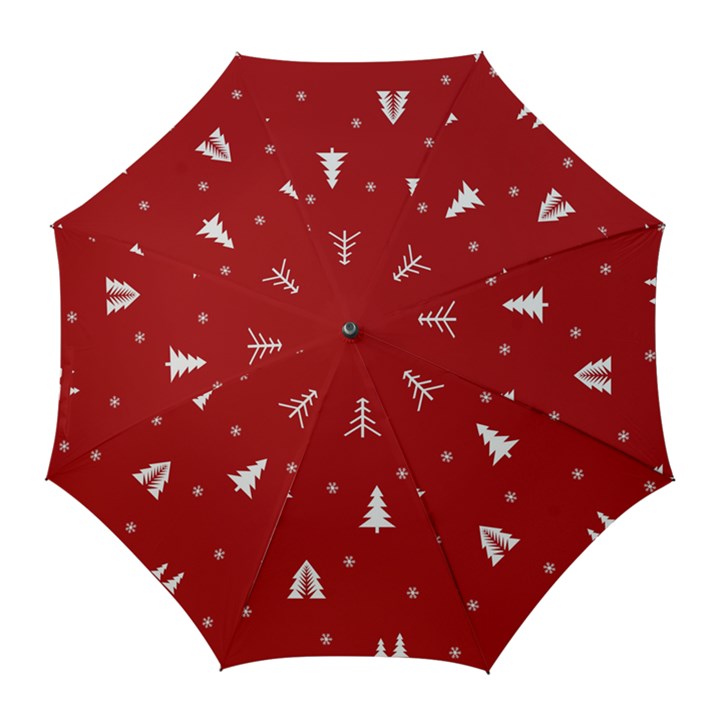 Abstract-cute-christmas Seamless Golf Umbrellas