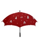 Abstract-cute-christmas Seamless Golf Umbrellas View3