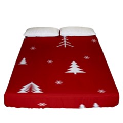 Abstract-cute-christmas Seamless Fitted Sheet (king Size) by nateshop