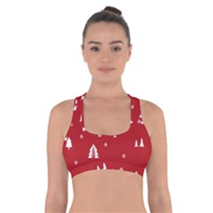 Abstract-cute-christmas Seamless Cross Back Sports Bra by nateshop