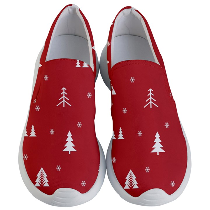 Abstract-cute-christmas Seamless Women s Lightweight Slip Ons