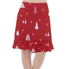 Abstract-cute-christmas Seamless Fishtail Chiffon Skirt by nateshop