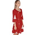 Abstract-cute-christmas Seamless Velour Kimono Dress View3