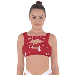 Abstract-cute-christmas Seamless Bandaged Up Bikini Top by nateshop