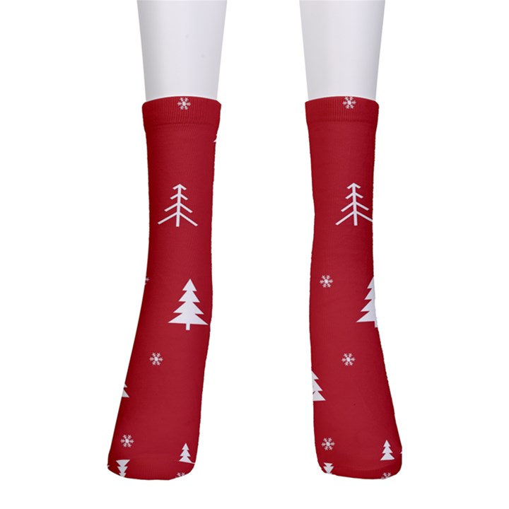 Abstract-cute-christmas Seamless Crew Socks