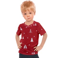 Abstract-cute-christmas Seamless Kids  Sports Tee