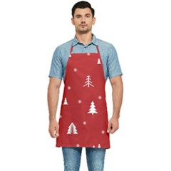 Abstract-cute-christmas Seamless Kitchen Apron by nateshop