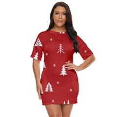 Abstract-cute-christmas Seamless Just Threw It On Dress by nateshop