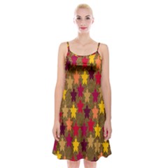 Abstract-flower Gold Spaghetti Strap Velvet Dress by nateshop