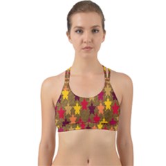 Abstract-flower Gold Back Web Sports Bra by nateshop