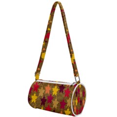 Abstract-flower Gold Mini Cylinder Bag by nateshop