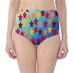 Abstract-flower,bacground Classic High-waist Bikini Bottoms by nateshop