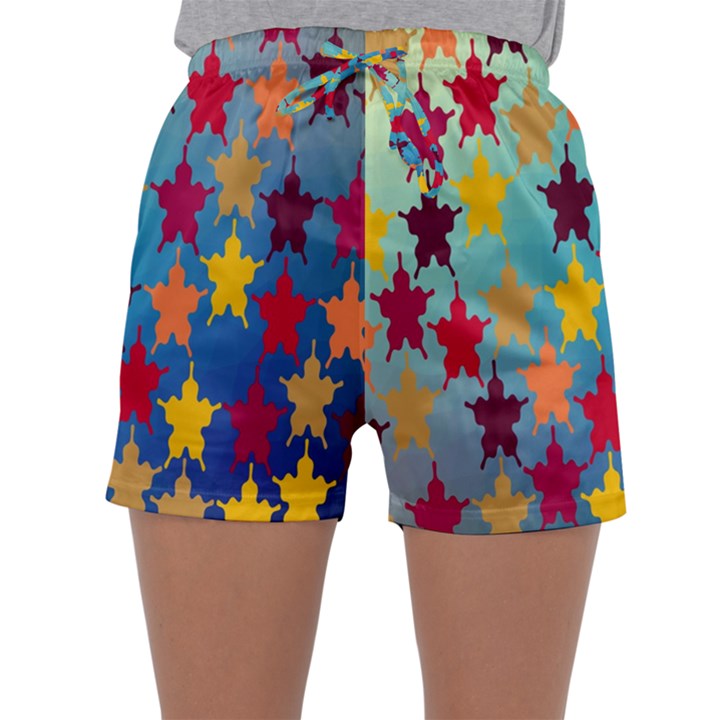 Abstract-flower,bacground Sleepwear Shorts