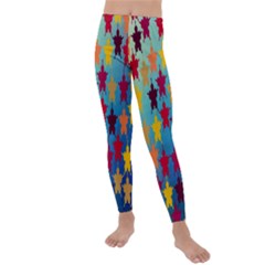 Abstract-flower,bacground Kids  Lightweight Velour Leggings by nateshop