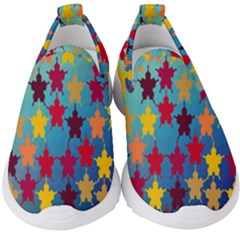 Abstract-flower,bacground Kids  Slip On Sneakers by nateshop