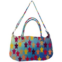 Abstract-flower,bacground Removal Strap Handbag by nateshop