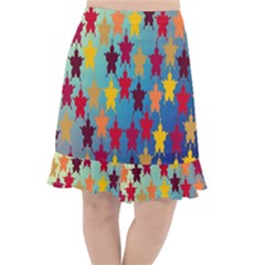 Abstract-flower,bacground Fishtail Chiffon Skirt by nateshop