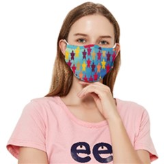 Abstract-flower,bacground Fitted Cloth Face Mask (adult) by nateshop