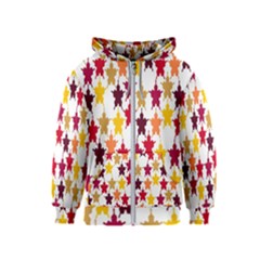 Abstract-flower Kids  Zipper Hoodie by nateshop