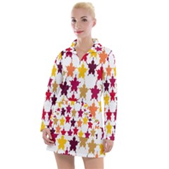 Abstract-flower Women s Long Sleeve Casual Dress by nateshop