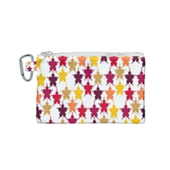 Abstract-flower Canvas Cosmetic Bag (small) by nateshop