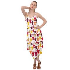 Abstract-flower Layered Bottom Dress by nateshop