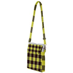 Black And Yellow Plaids Multi Function Travel Bag by ConteMonfrey