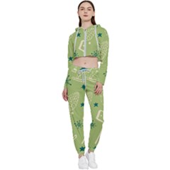 Angel Cropped Zip Up Lounge Set by nateshop