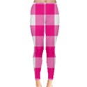 Pink and white plaids Leggings  View1